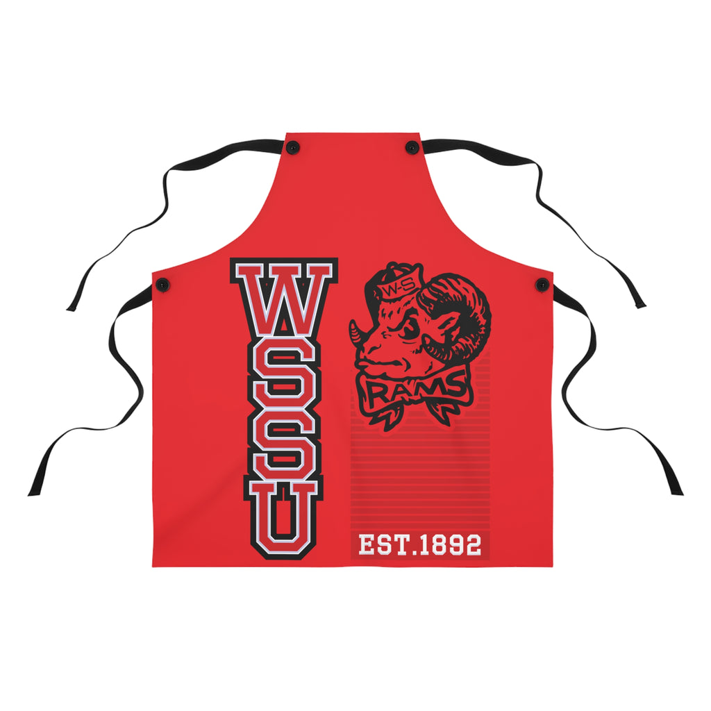 UNISEX WSSU APRON RED